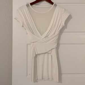BAILEY44 Top with Sheer Details - Size XS